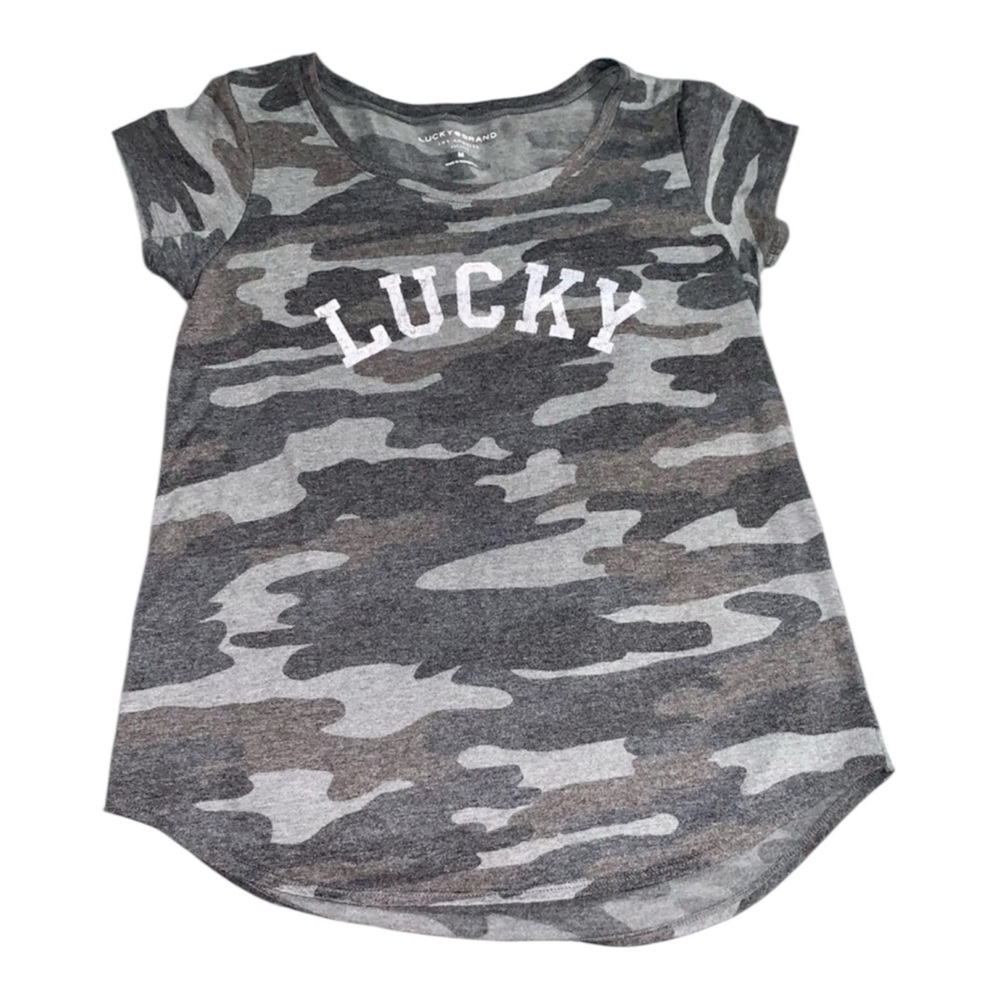 Lucky Brand Camo Womens Top